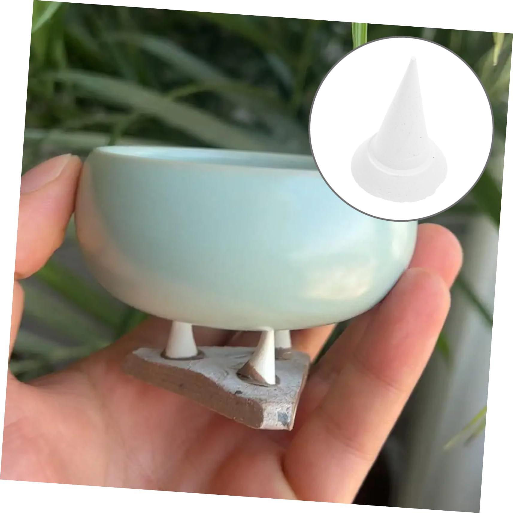 HAPINARY Reusable Pottery Tools 20pcs Pottery Kiln Nails Ceramic Kiln Support Nails for Even Firing