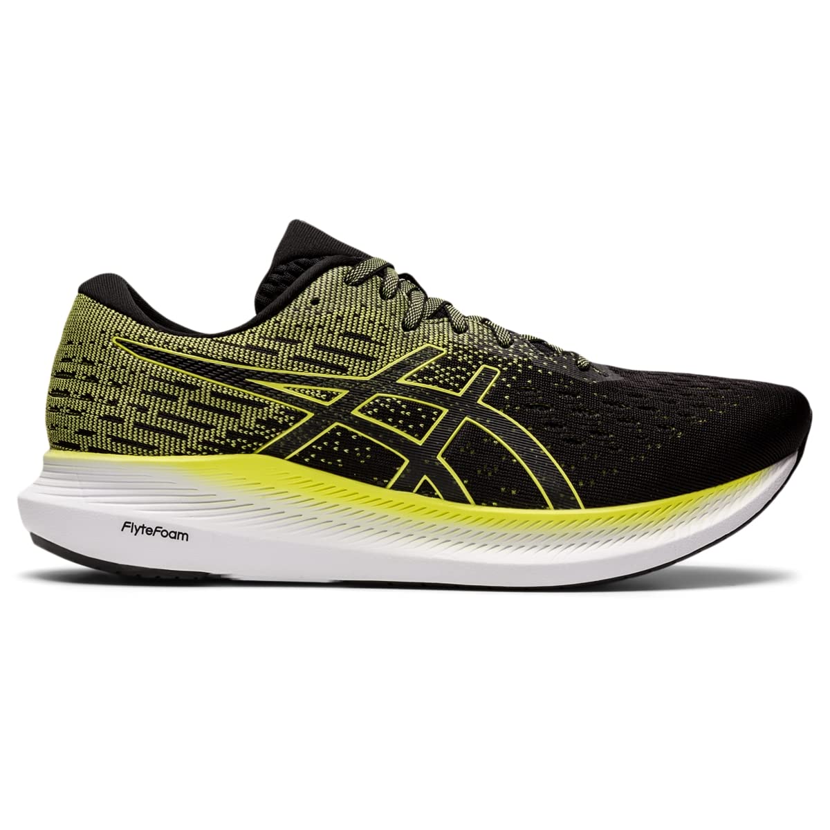 ASICS Men's Evoride 2 Running Shoes, 11.5, Black/Glow Yellow