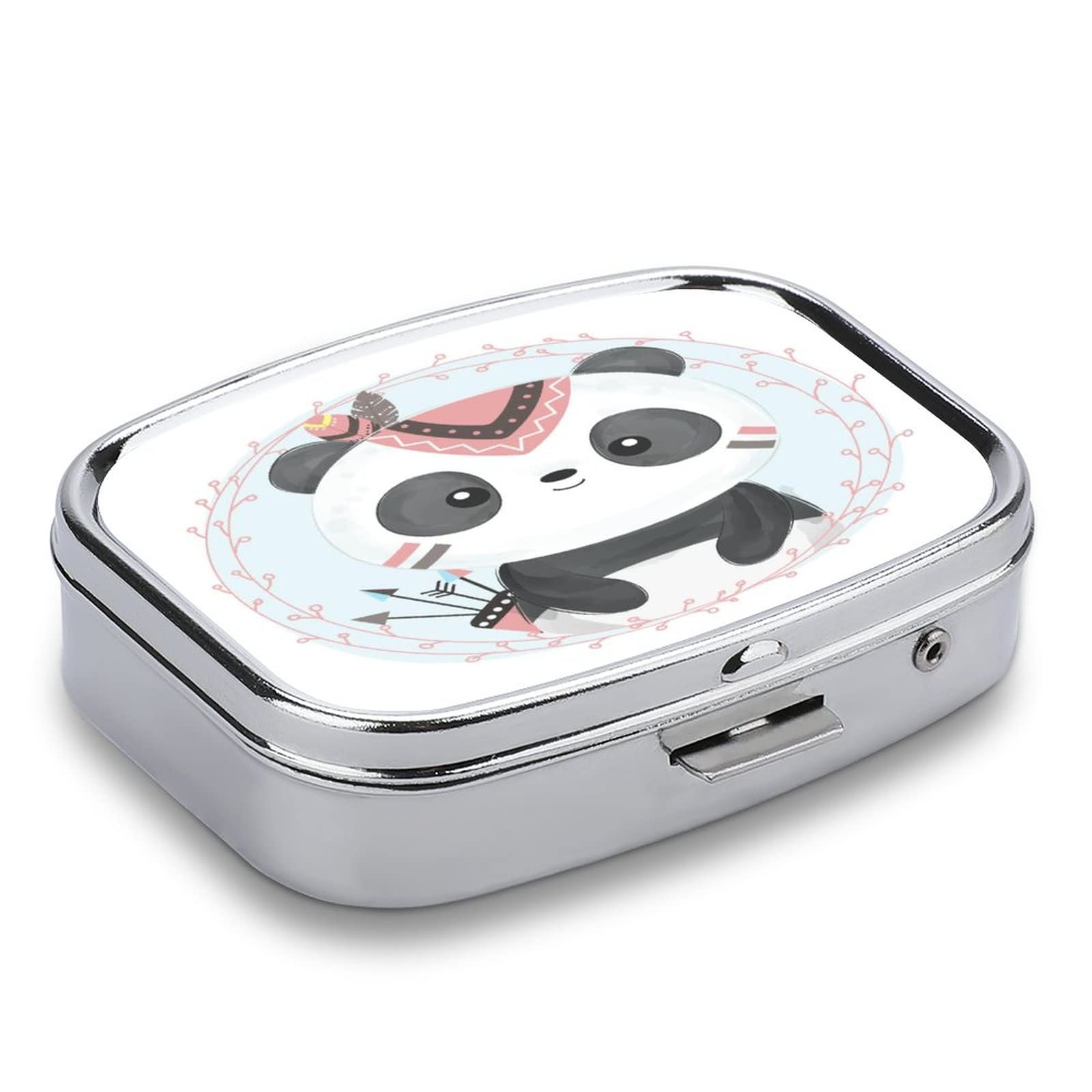 Caja De Pastillas Caja De Almacenamiento Panda De Dibujos Animados De Pastillas Diarias Caja De Almacenamiento De Vitaminas Portátil Caja De Pastillas De Viaje