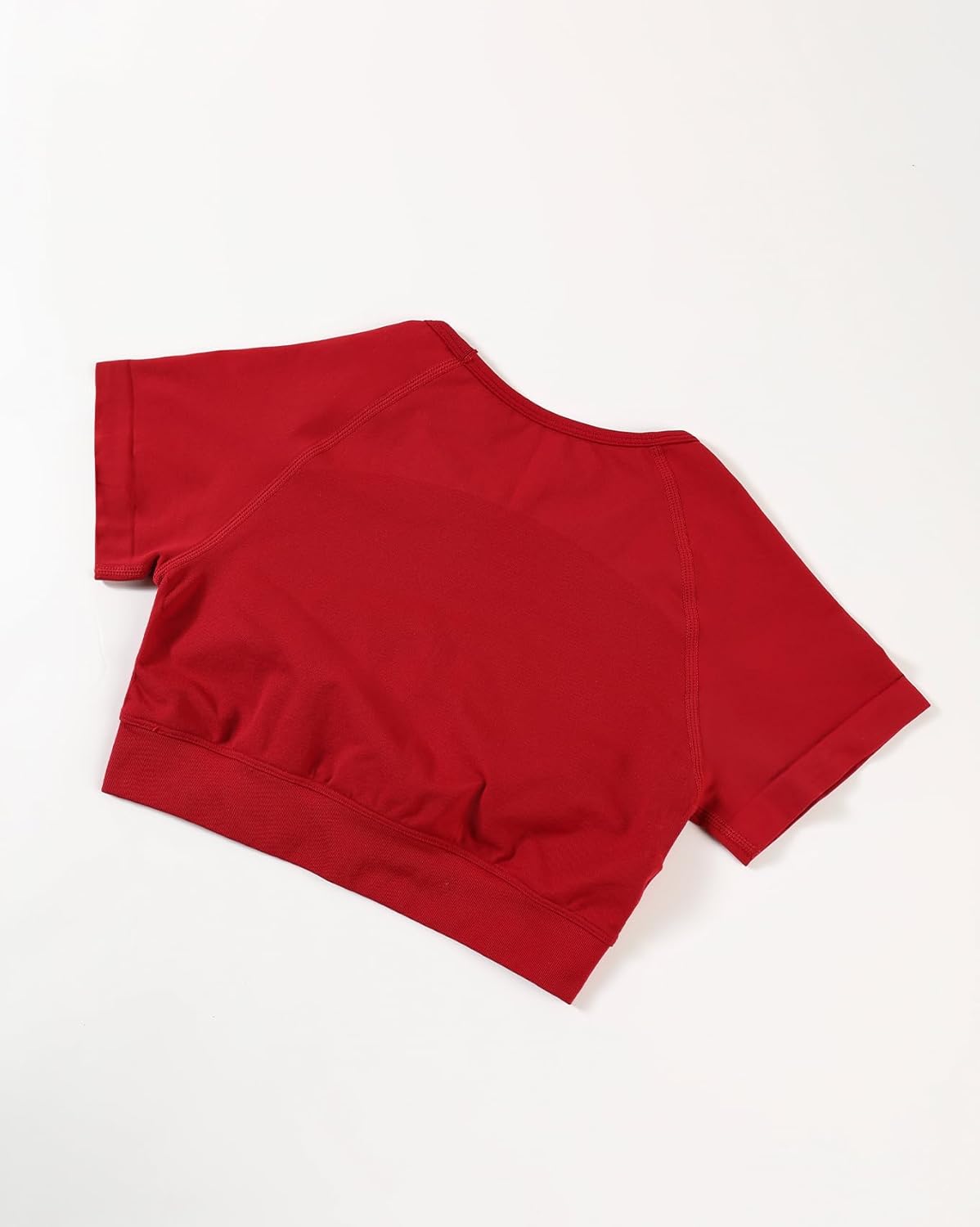 AUROLA Influence Crop Top Workout Shirts for Women, Ultra-Soft Seamless Gym T Shirts Short Sleeve Running Workout Tops - Image 3