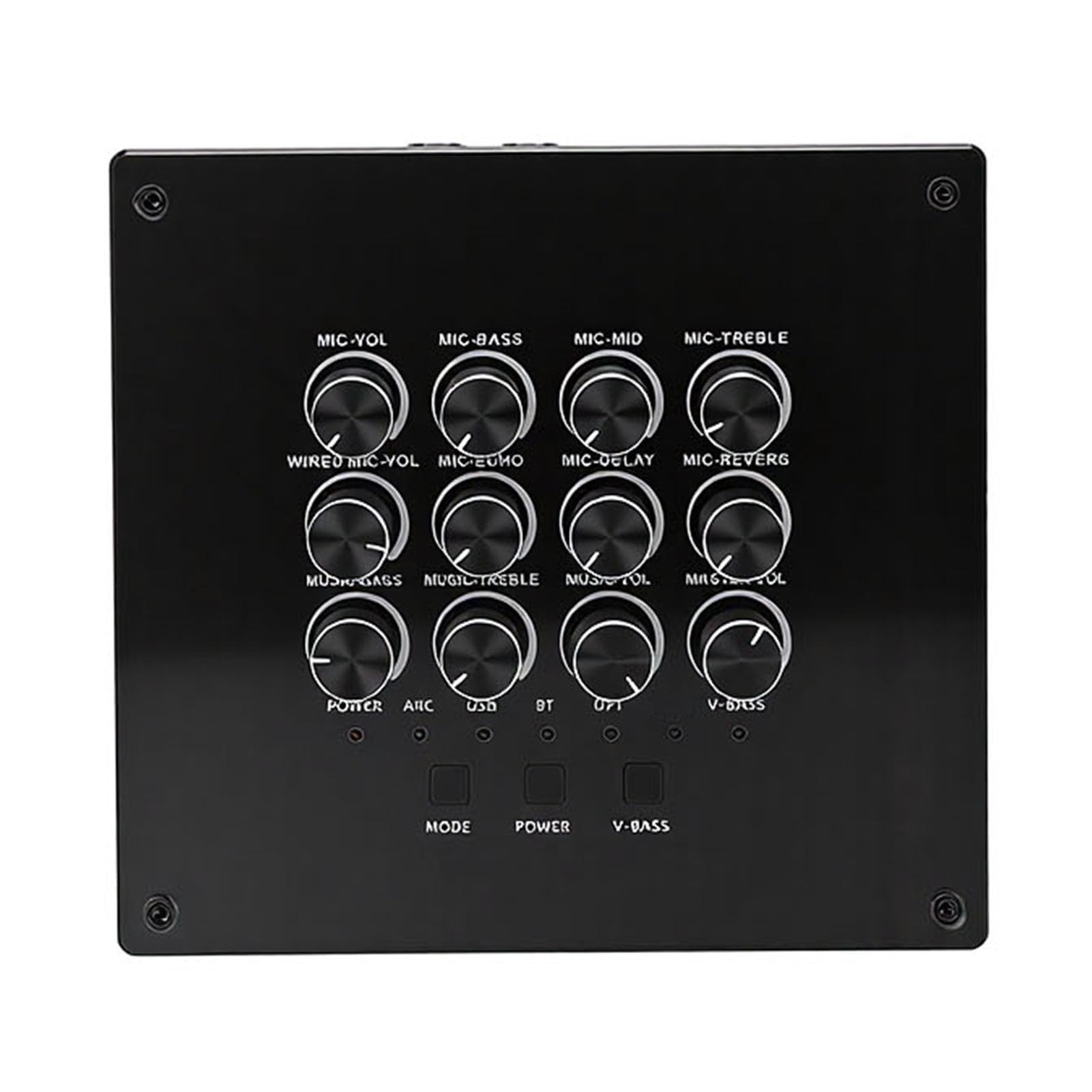 Fabater con Doppio Microfono Wireless Portatile per Karaoke e Discorsi, connettività Affidabile, Equalizzatore Integrato, Set di 2 Microfoni, Design Compatto