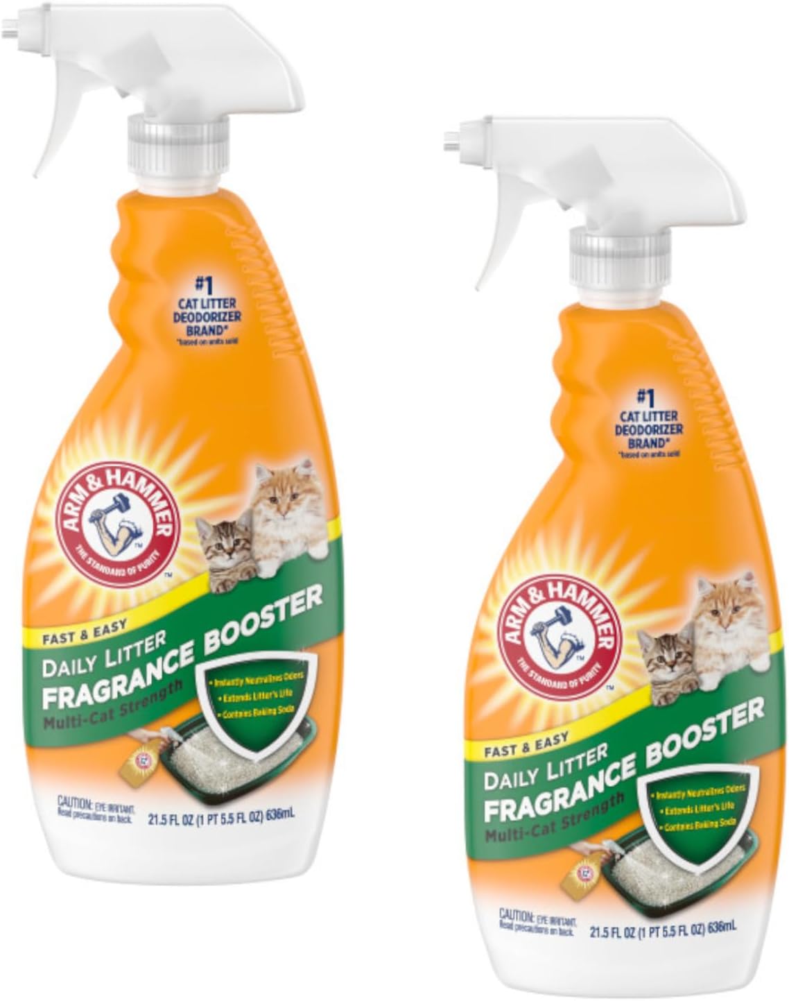 Arm and Hammer Cat Litter Deodorizer Spray, 21.5 Fl Oz [2-Pack]