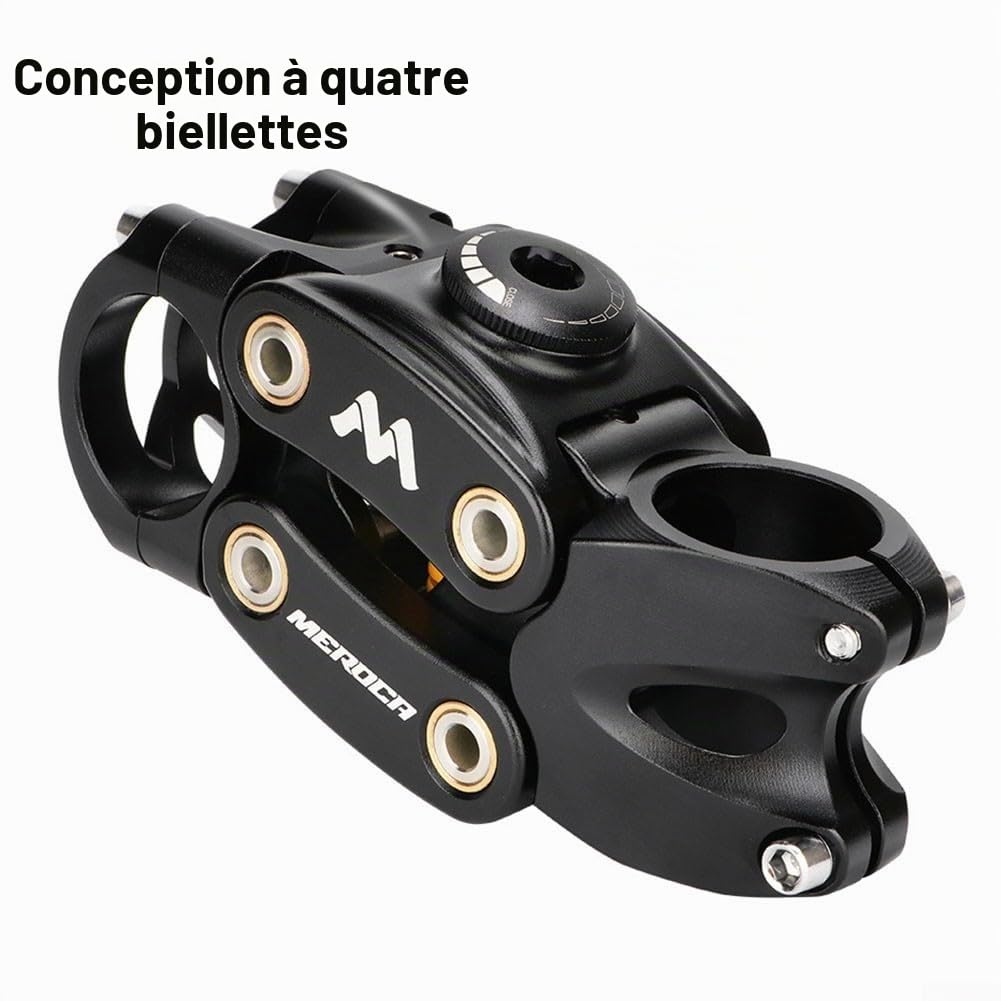 Potence de suspension réglable à 7° pour vélo électrique et VTT 90 mm