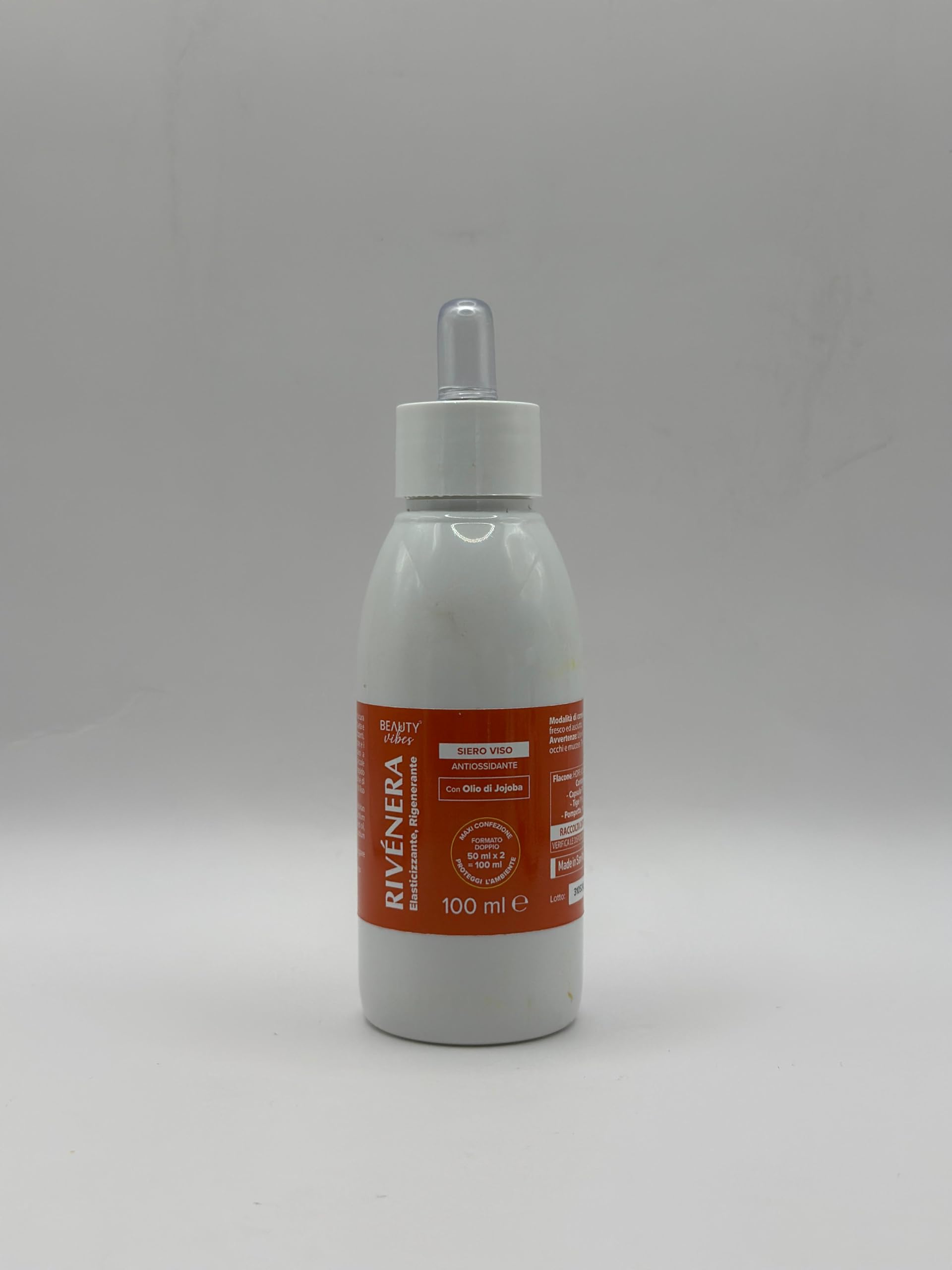 Rivenera serum do twarzy 150 ml – przeciwzmarszczkowy z kwasem hialuronowym i kolagenem – nawilżający, rozjaśniający, regenerujący do skóry dojrzałej (średnio)