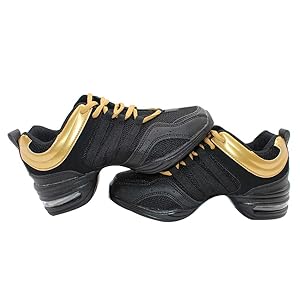 Scarpe Da Ballo Yudesun Donna - Maglia Tela Con Lacci, Antiscivolo Per Jazz Danza Fitness - Foto 9