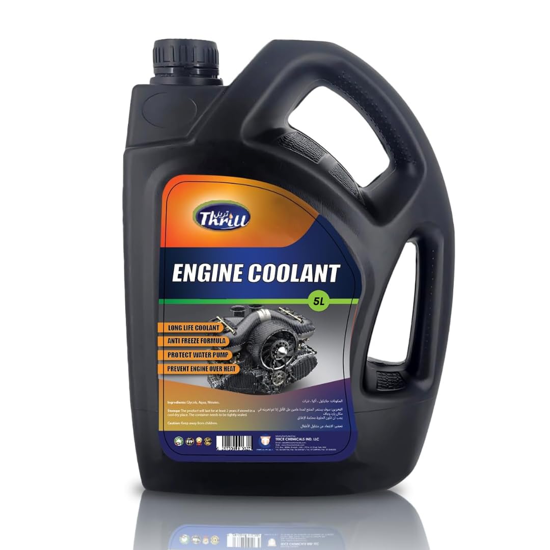 Thrill High-Performance Radiator Coolant 5L - Anti-Freezing & Overheating Protection