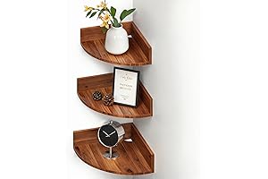 Set of 3 Corner Floating Corner Shelves by Violet Corner
