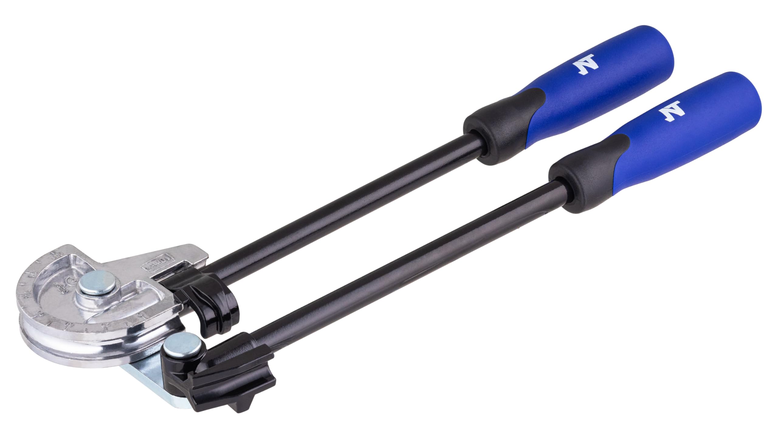 Cintreuse manuelle angle maxi 180 ° pour tube cuivre diamètre 10 mm NOYON & THIEBAULT | Poignées anti-dérapantes | tête graduée de 0 à 180° | crochet de maintien du tube | acier carbone et aluminium