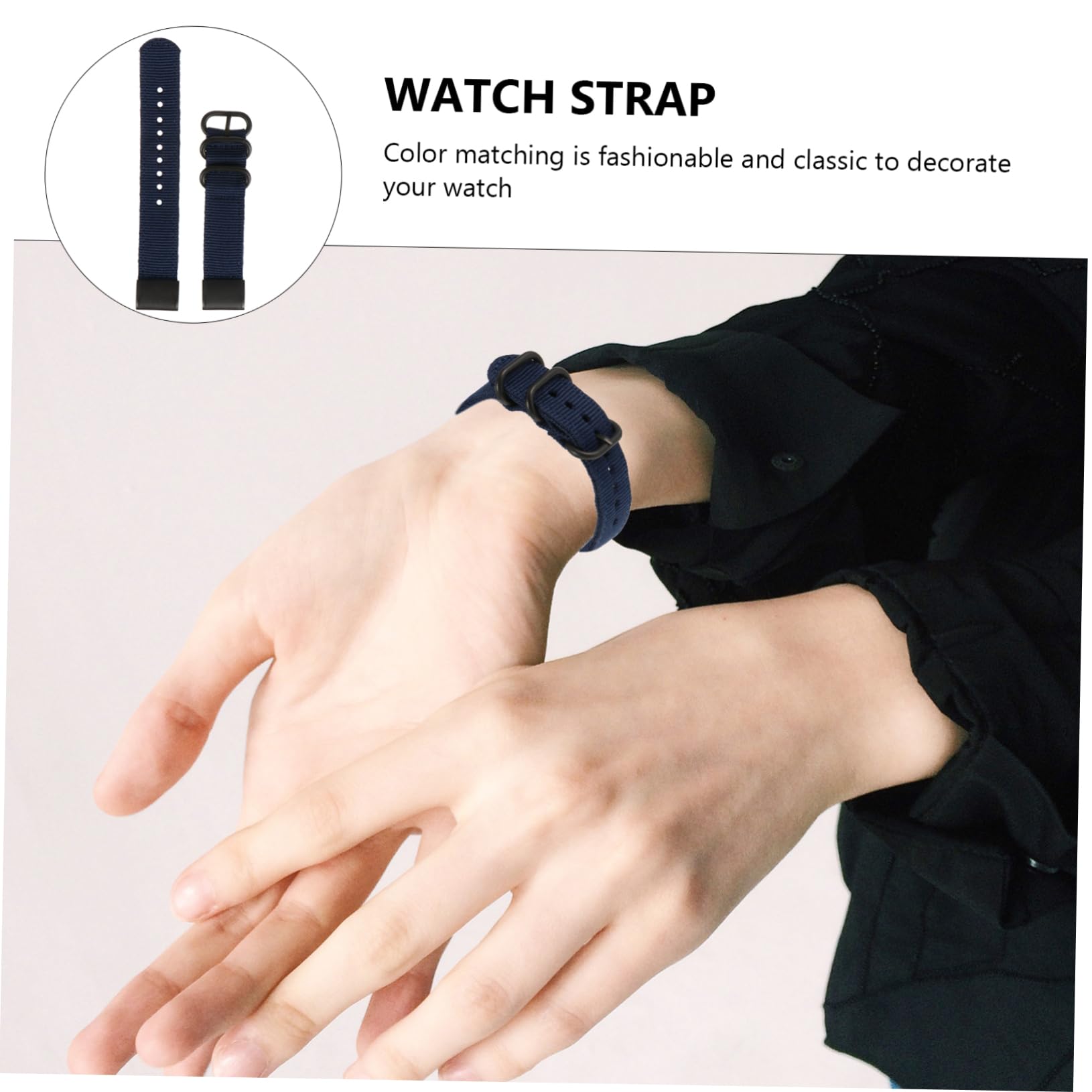 UKCOCO 3pièces Bracelet Nylon Pour Montre Bande De Remplacement Homme Avec Système De Détachement Rapide Confortable Et Respirant Profond