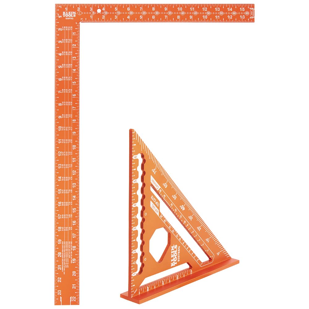 Klein Tools Framing Square Set - Laser Etched Aluminum -1