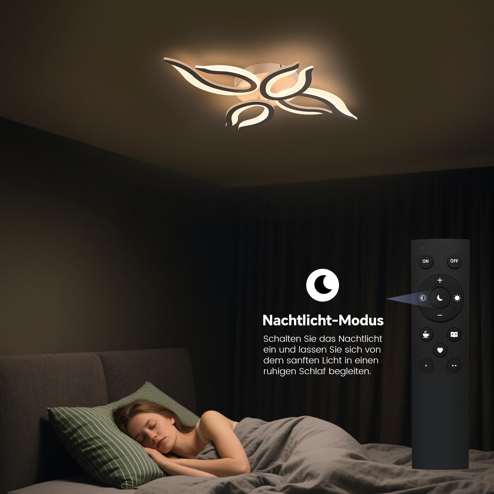Sky angle Plafoniera LED con Telecomando, Luci a Soffitto Dimmerabili 30W, Lampada a Sospensione Piatta per Soggiorno, Camera da Letto, Bagno, Cucina