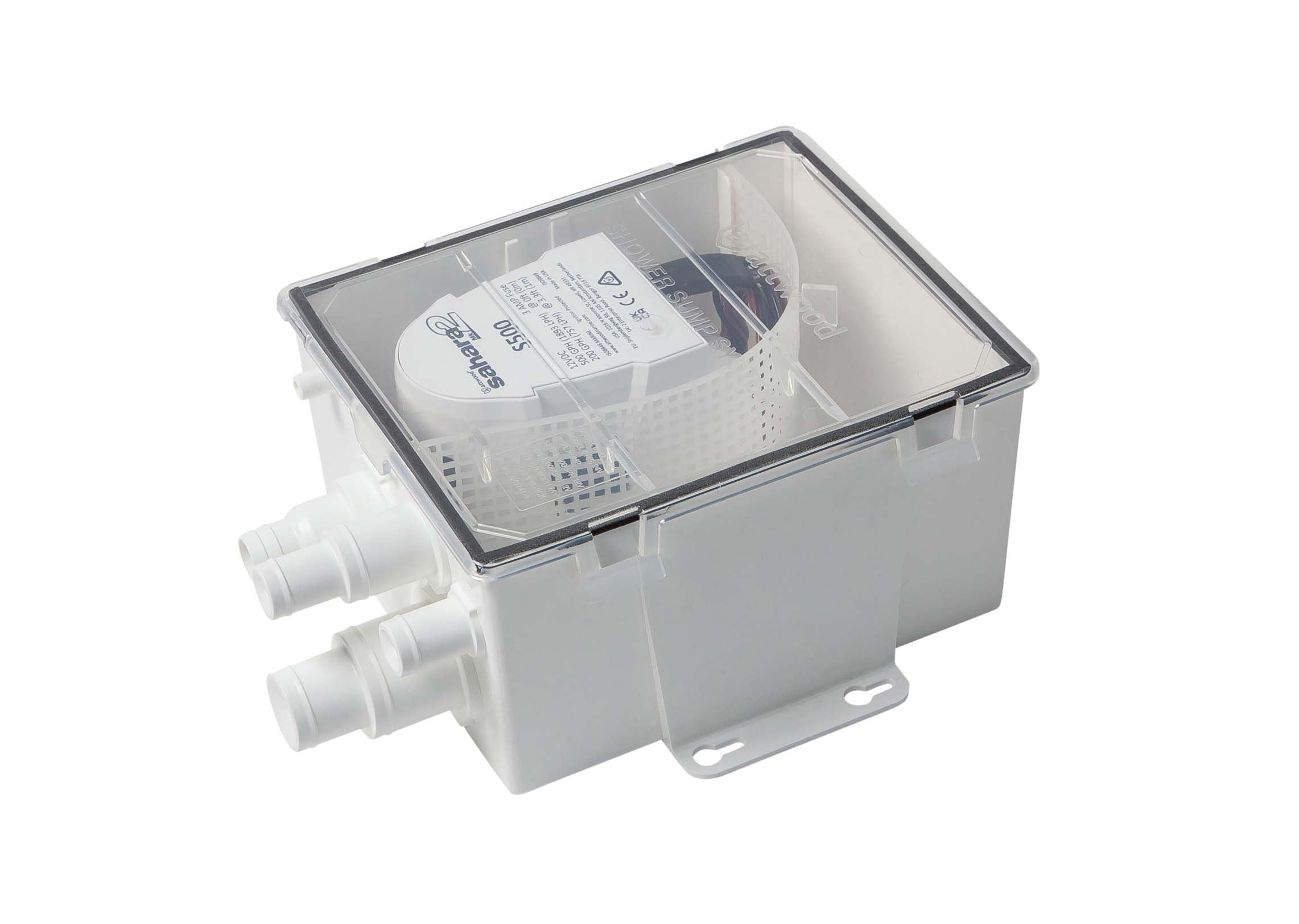 Attwood 5141-1 Marine Shower Sump System Mk2, 500 GPH Pump, 12V, Standard Sized Box