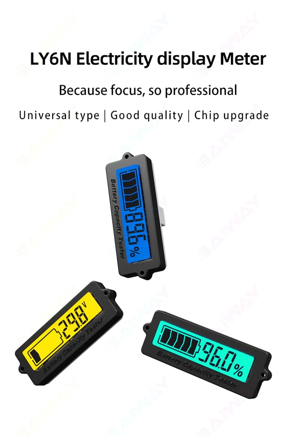 Digital Battery Load Tester with Capacity Indicator Monitor - 4-in-1 Voltage Compatibility for 12V/24V/36V/48V Batteries Lead-Acid/Lithium/Iron-Phosphate Battery Tester (Yellow)