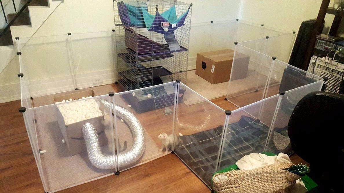 KOUSI Small Animal Pen Indoor Fence Animal Pen Plastic Fence Large Dog