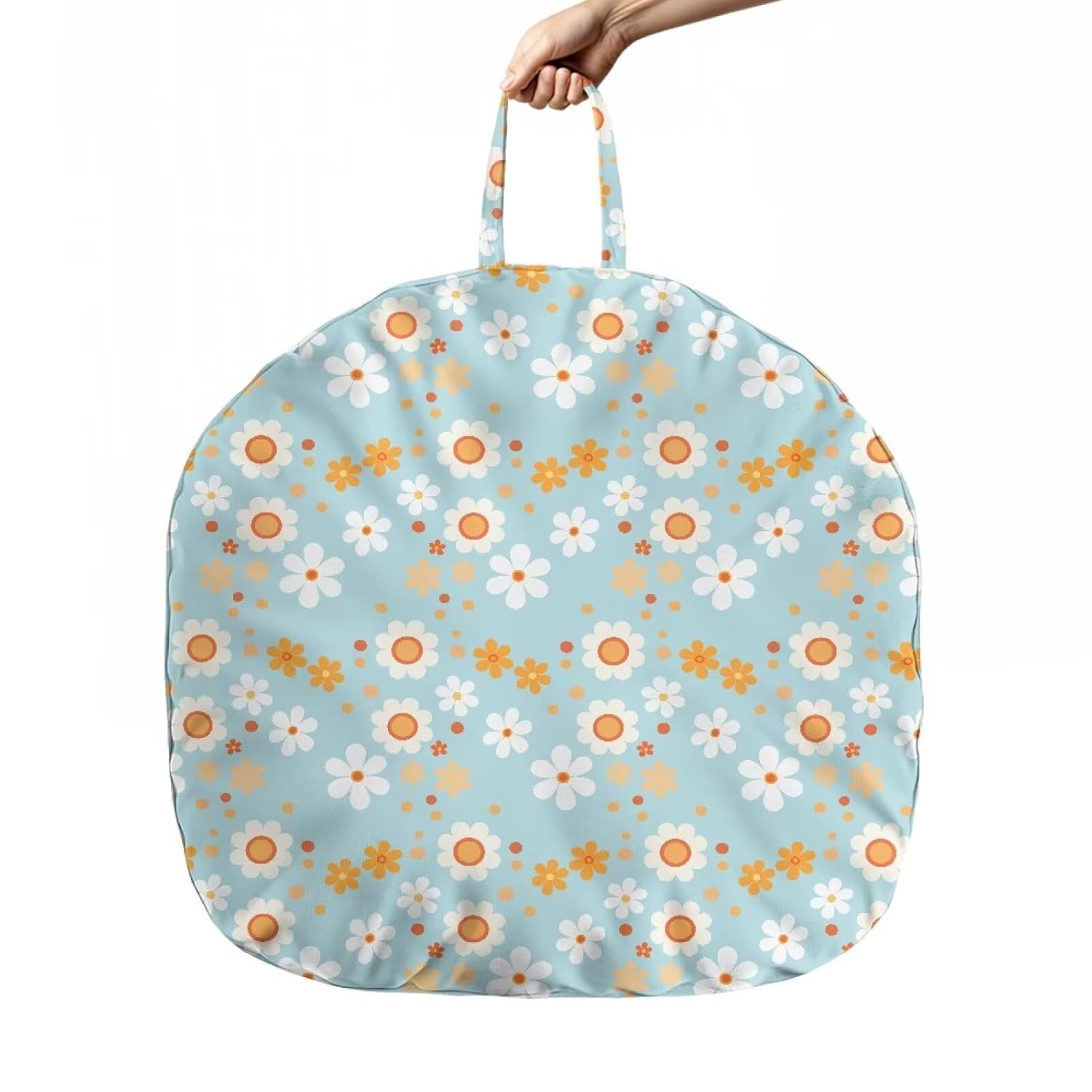 Hippie Flower Newborn Lounger Cover for Girls Boys, Removable Soft Baby Lounger Cover, Reversible Infant Lounger Cover