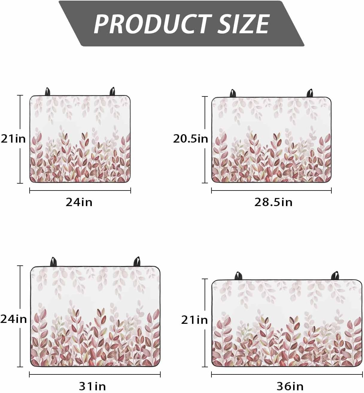 Stove Top Cover Blue Eucalyptus Leaf Stove Cover for Electric Stove Top Spring Watercolor Leaves Glass Cooktop Covers Anti-Slip Mat Heat Resistant Countertop Protector Kitchen Decor 31"x24"