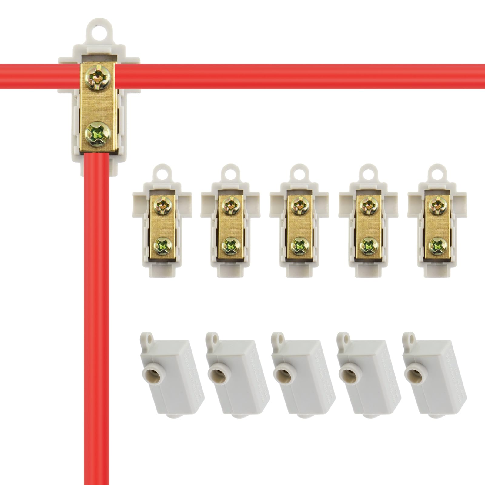 Bornes de connexion de câblage rapide 60A connecteur de fil type T 10 AWG universel