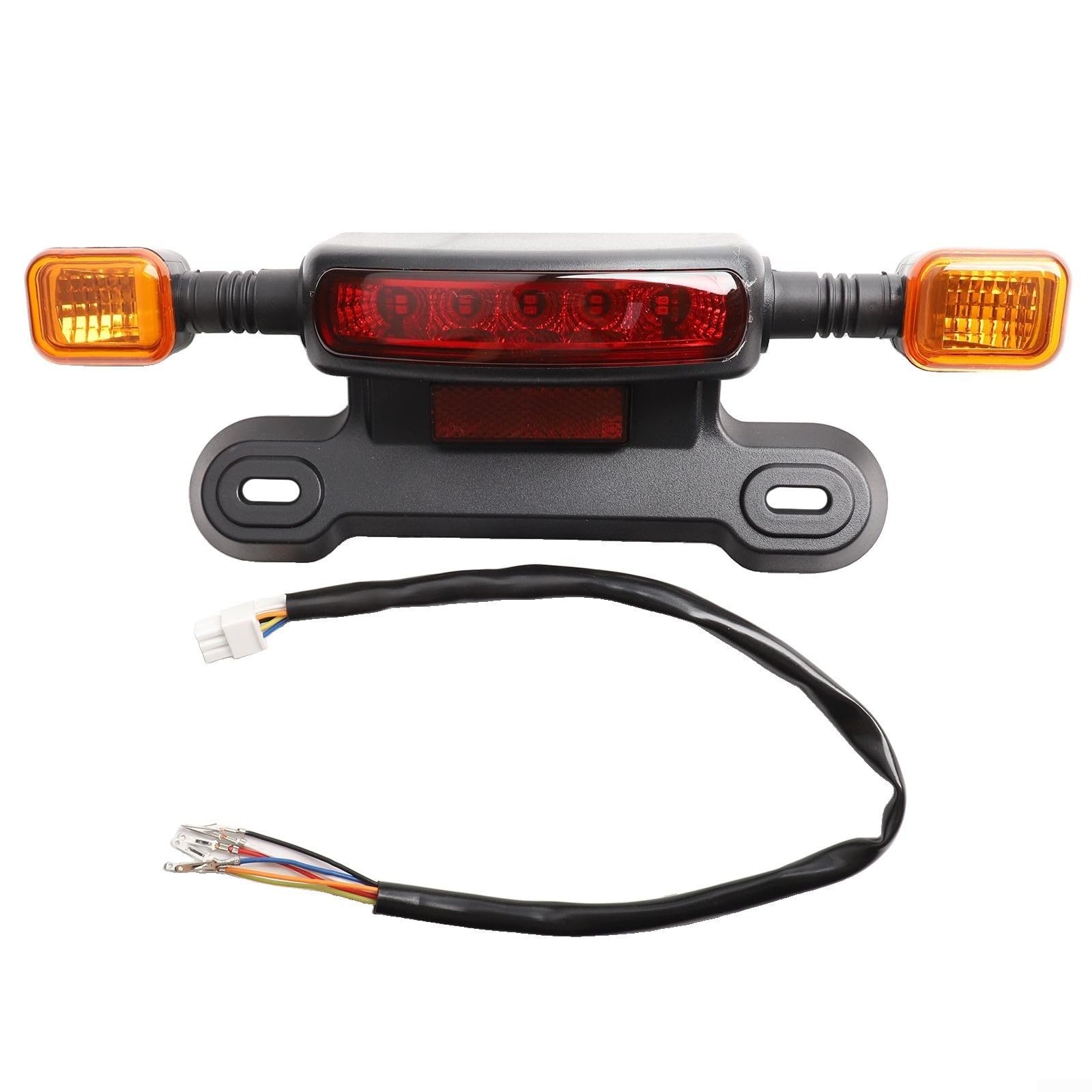 12V Electric Bicycle Rear Light - Tail brake light, left and right turn signal, driving light three-in Electricbike taillight Ebike Rear Tail Safety Lights, Rear Lamp for Electric Bike