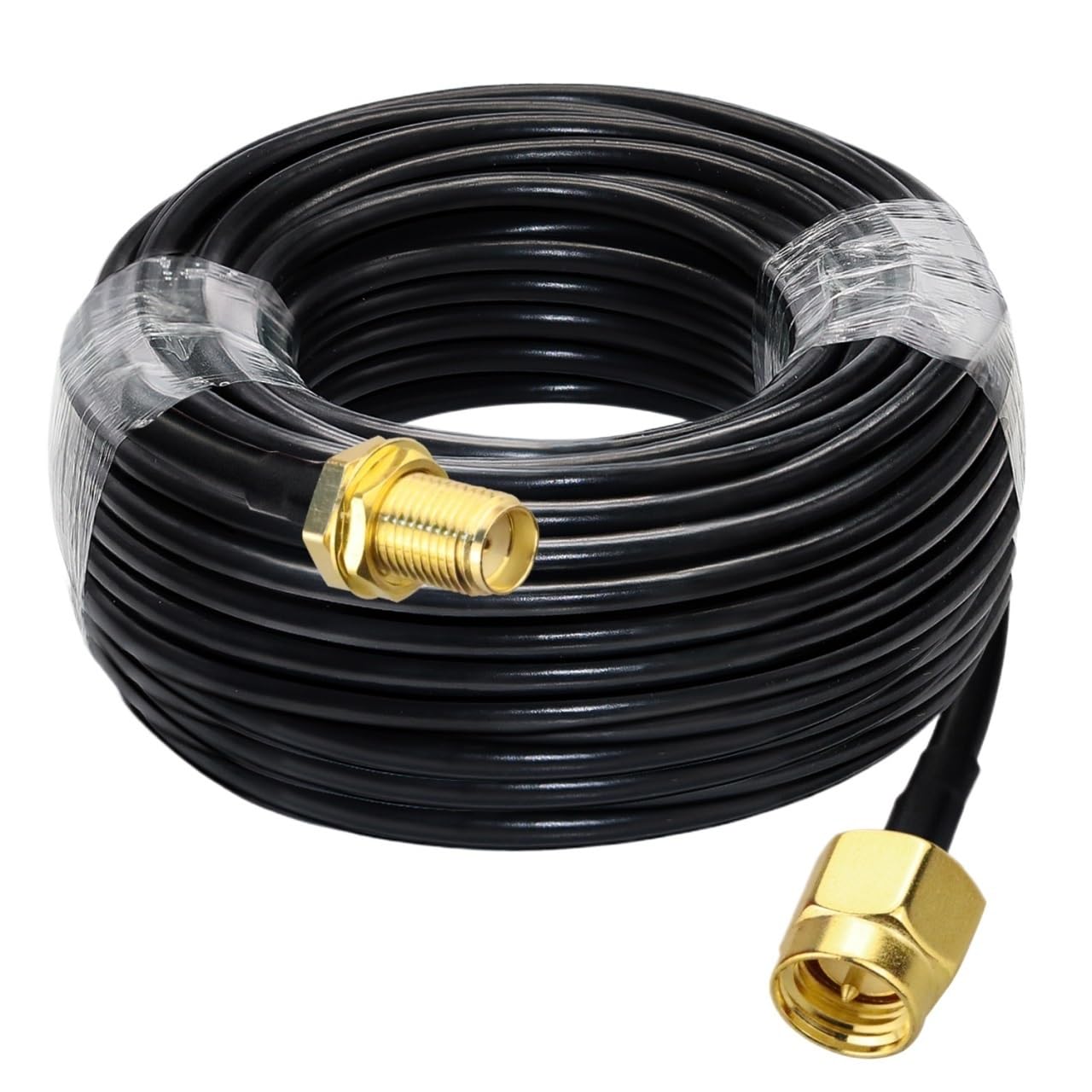 LIHUA RG58 Cavo coassiale SMA maschio a SMA femmina, cavo di prolunga a bassa perdita coassiale per 3G 4G LTE W/i/Fi an/te/na Wireless LAN (20 m (20 m)