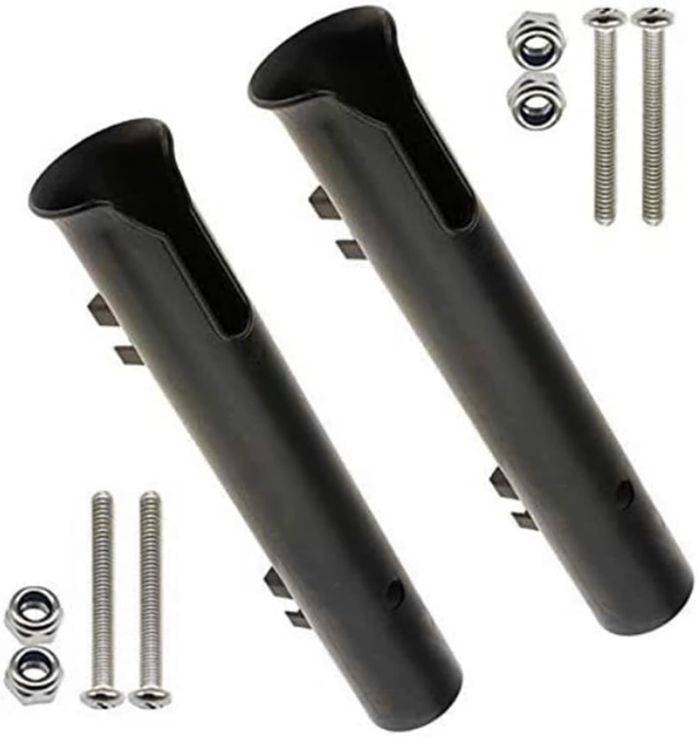 Fishing Rod Racks 2 Pcs Boat Fishing Rod Holder Storage Pole Bracket Rack Rest Fishing Tackle 2 Tube Marine for Boat Yacht