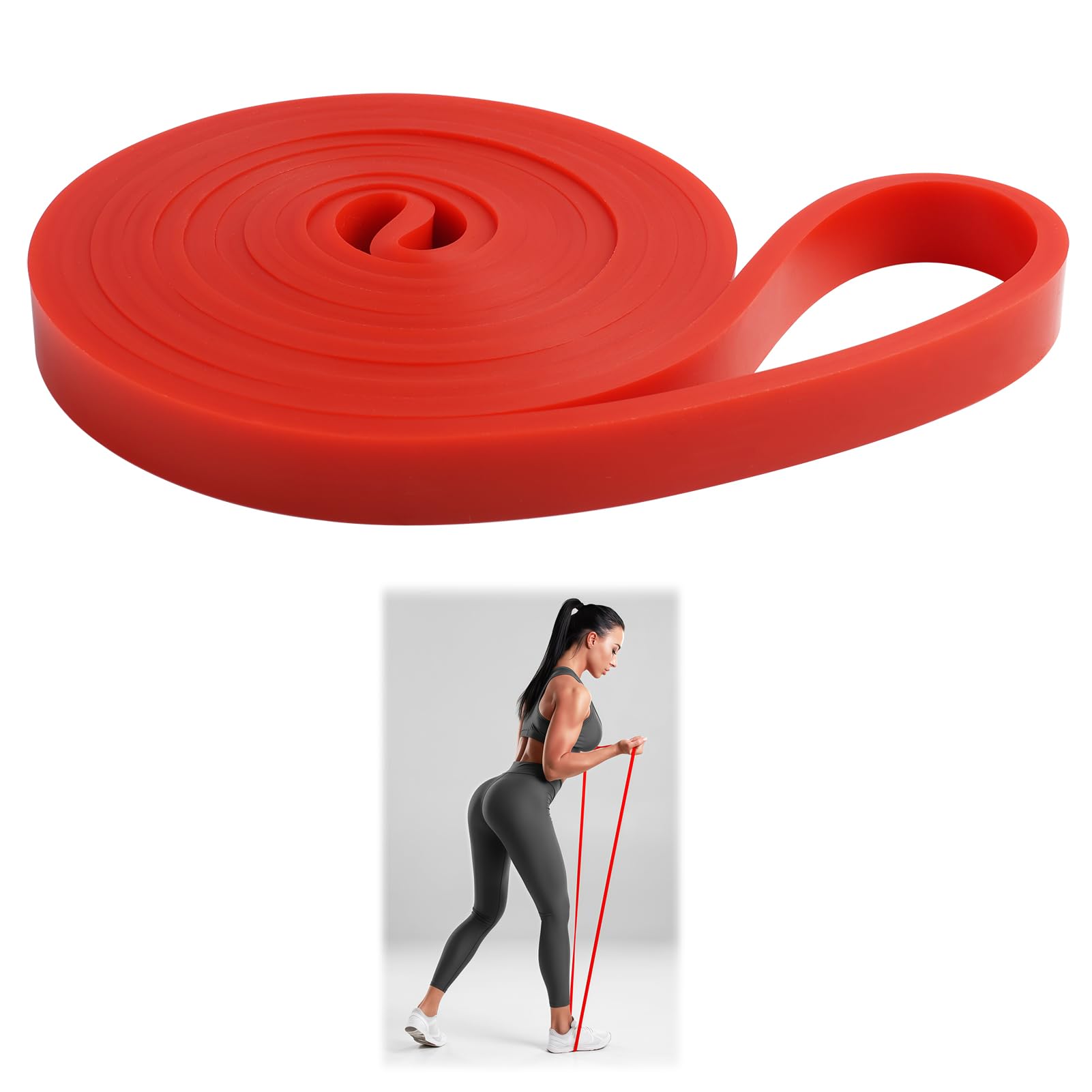 Pull Up Assist Band - Versatile Resistance Band for Strength Training, Powerlifting, Body Stretching,Includes Free Exercise Guide for Home and Gym Use