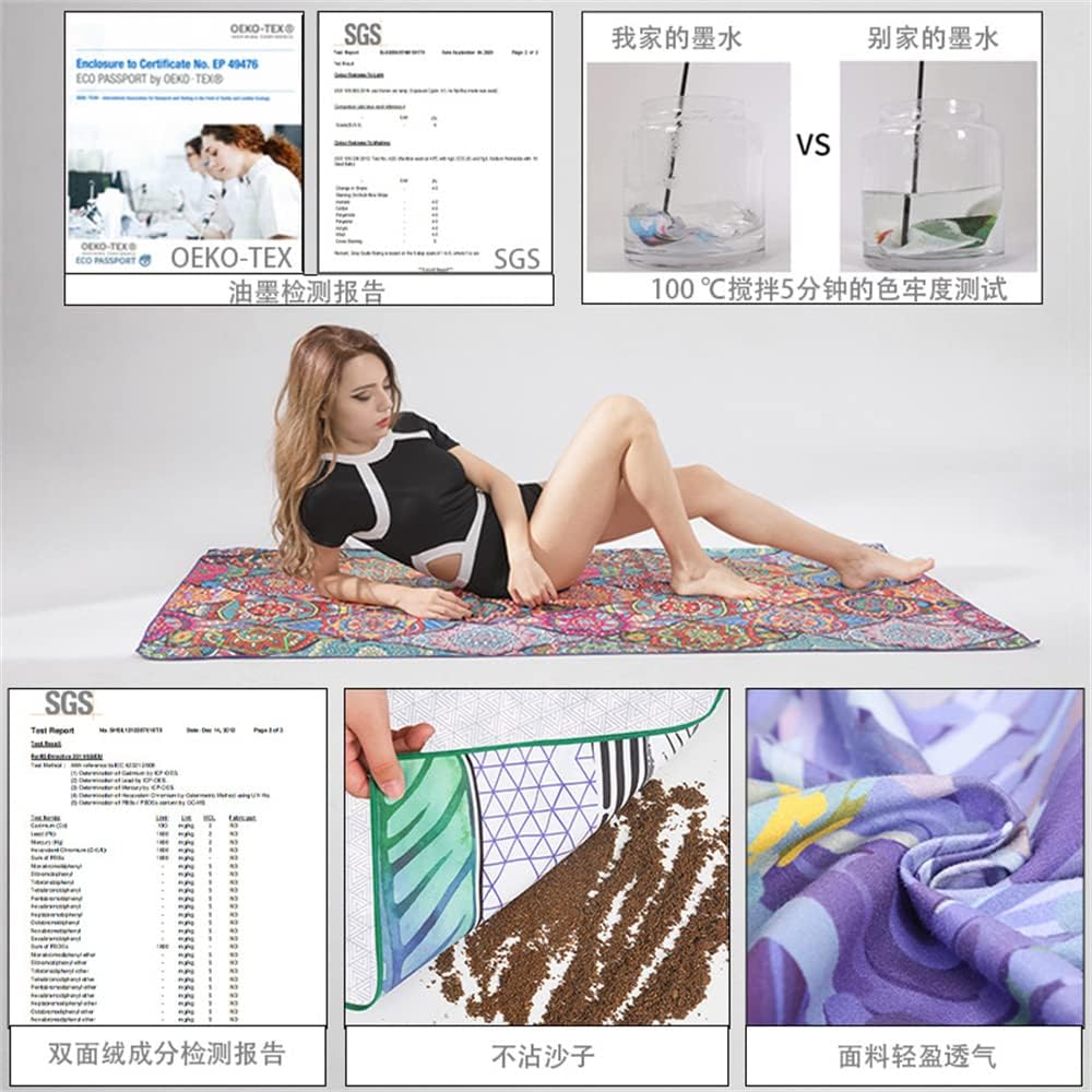 Printed Microfiber Polyester Variety Bath Towel Portable Double Sided Fleece Quick Dry Printed Beach Towel