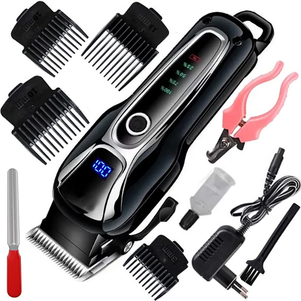 New Professional Cordless Pet Trimmer | Smart LED Screen Display Dog Cat Hair Removing Machine | Pack Of 1 (Multicolor) (B0CKWGFZ2R) Amazon Price History, Amazon Price Tracker
