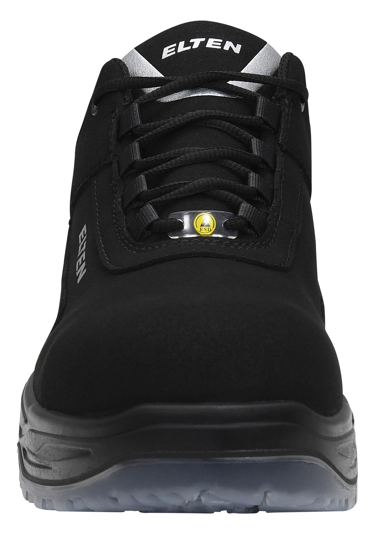 ELTEN Elten Sicherheitsschuhe Milow Low Esd S2, Herren, Sportlich, Leicht, Schwarz, Kunststoffkappe Herren Sicherheitsschuhe