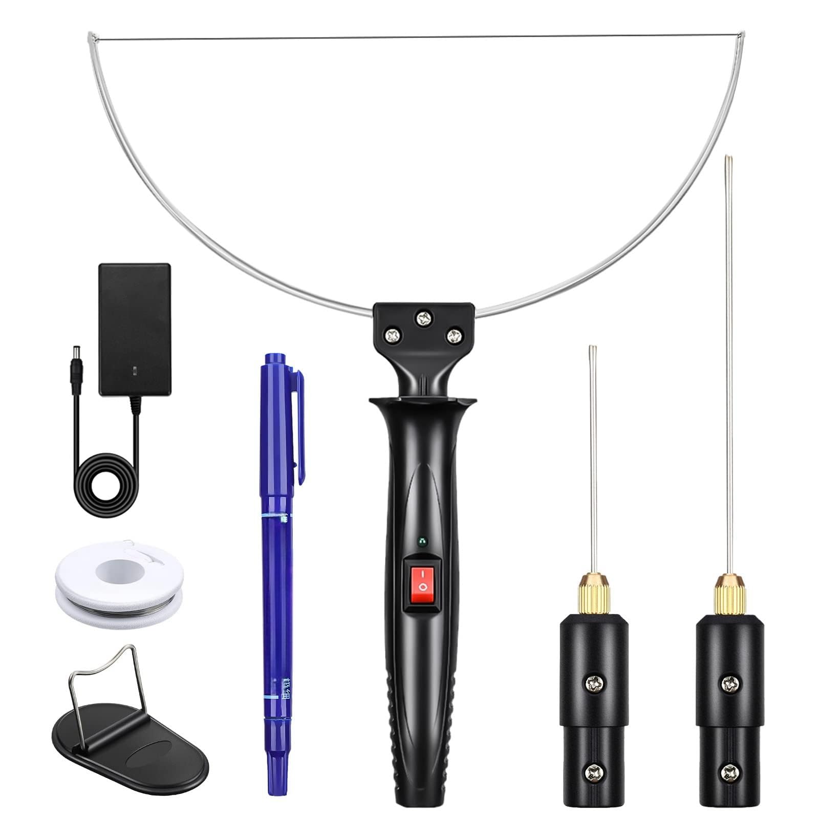 THE WHITE SHOP 3 in 1 Foam Cutter Electric Cutting Machine Pen Tools Kit, Styrofoam Cutting Pen with Electronic Voltage Transformer Adaptor