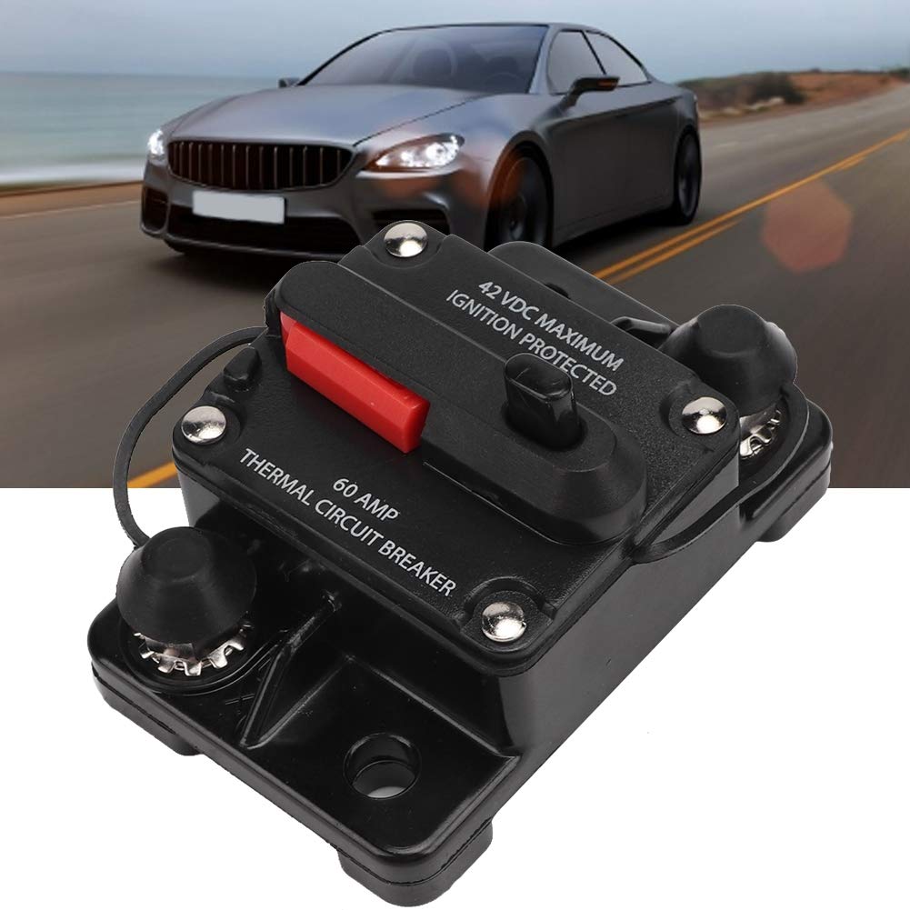 Disjoncteur De Voiture 12V 30A/40A/60A - Protection Audio Stéréo, Auto-Récupération, Étanche