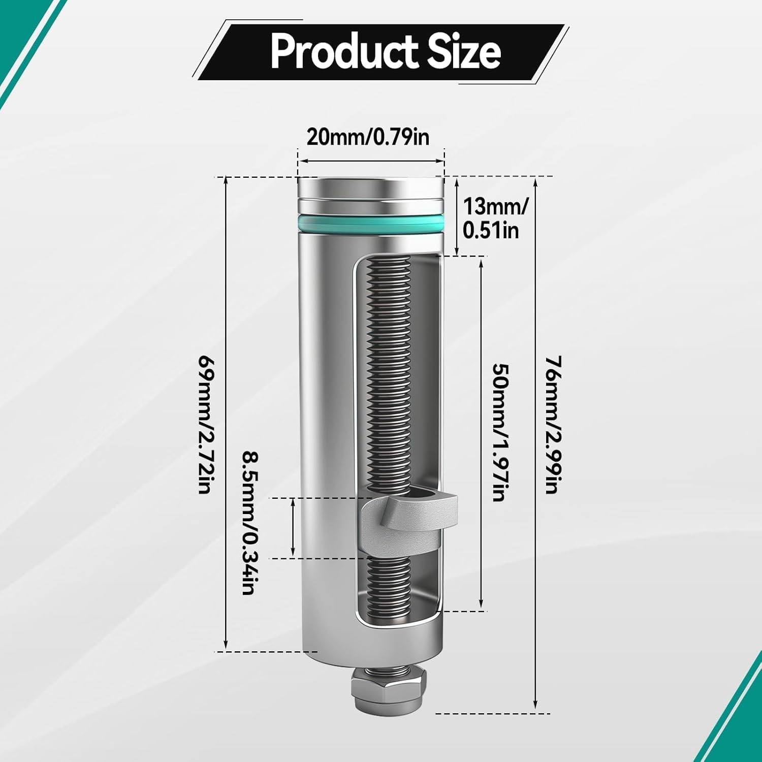 Rail Guide Clamp+Bench Dog Fit 20mm Dog Hole Woodworking MFT System - 2 PCS