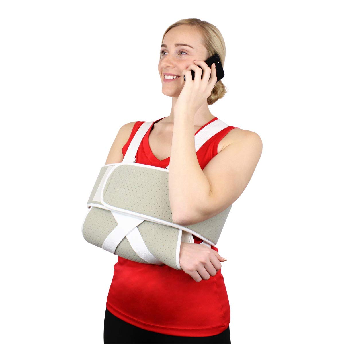 Adjustable Foam Arm Sling Shoulder Immobilizer Use While Sleeping