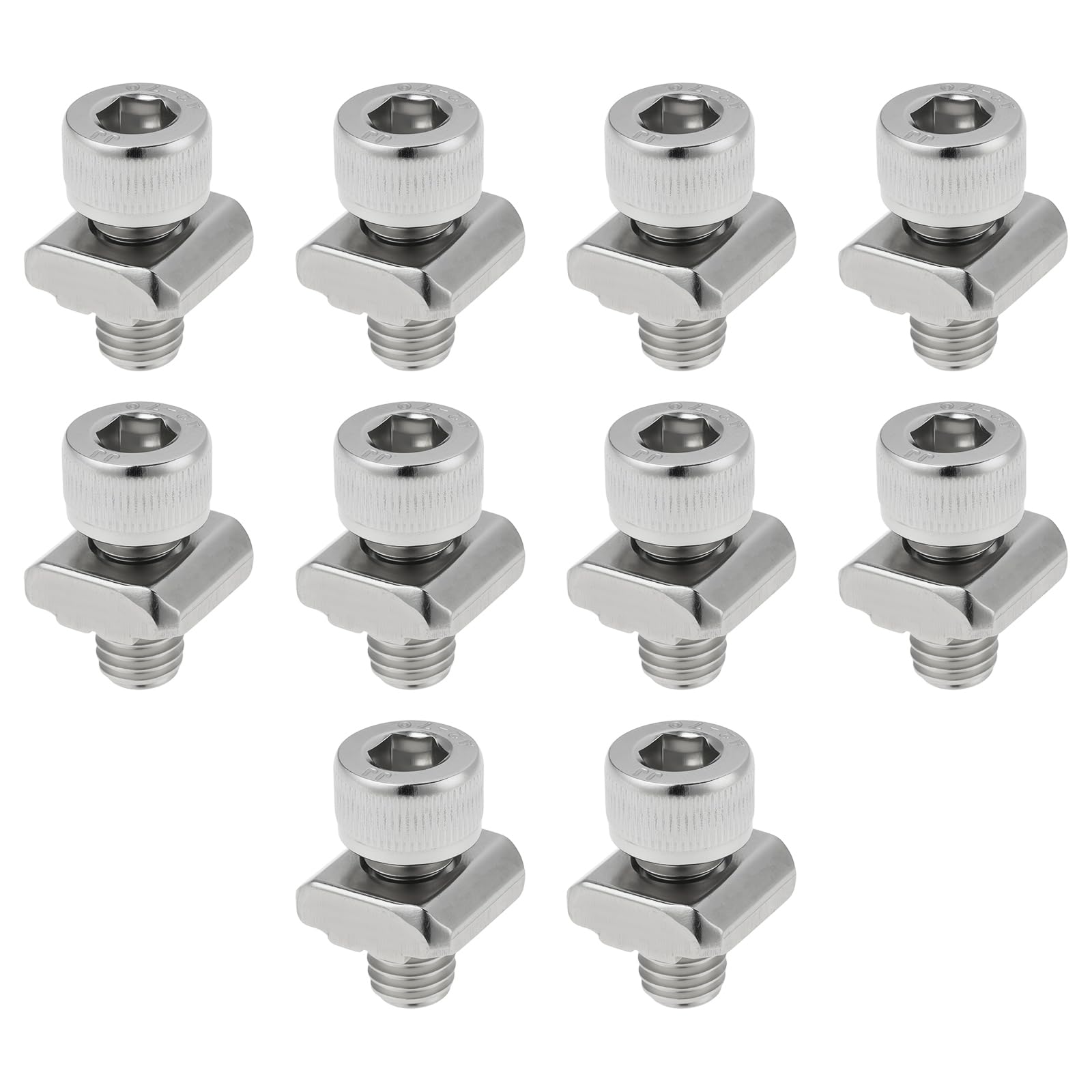 Sg Store 10Pcs M8 T-Slot Nuts Stainless Stee Fits 30 Series Aluminum Profiles With M8 Screw