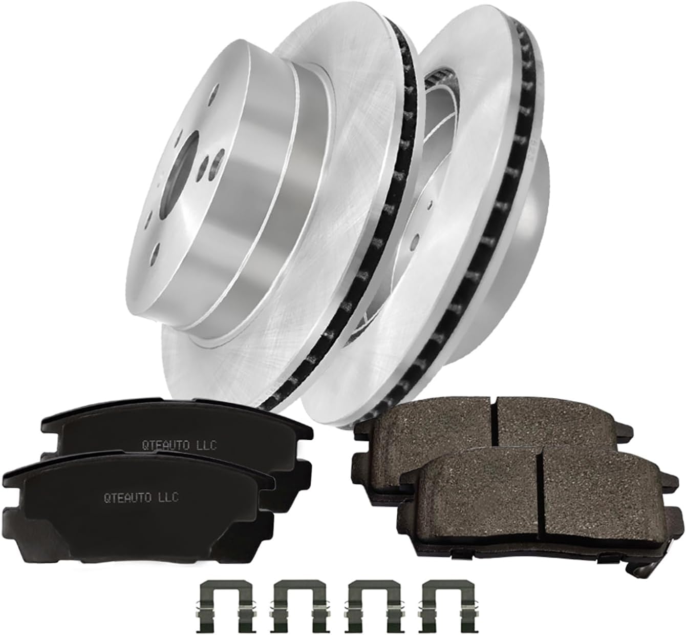 PM Auto Set of 6 Rear 303mm Disc Brake Rotors-Ceramic Brake Pad kit Replacement For 2010-2017 Chevrolet Equinox