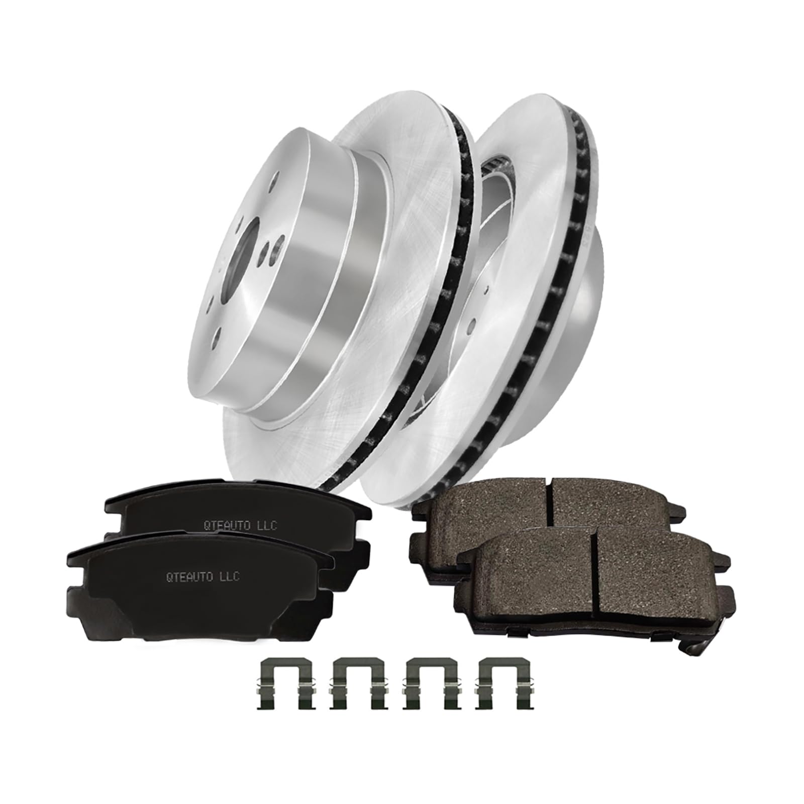 PM Auto Set of 6 Rear 303mm Disc Brake Rotors-Ceramic Brake Pad kit Replacement For 2010-2017 Chevrolet Equinox