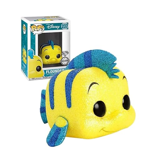 En Oferta Funko Pop! Disney The Little Mermaid Flounder #237 (Diamond Collection)