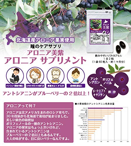 アロニアサプリ6袋まとめ買 Amazon.co.jp: アロニア サプリ アロニア美紫（aronia-BISHI）（北海道