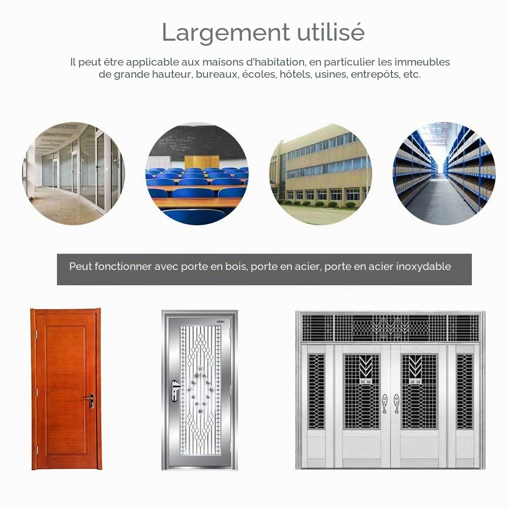 Serrure de Porte Électrique de Sécurité Q799 Kit de Contrôle d'Accès