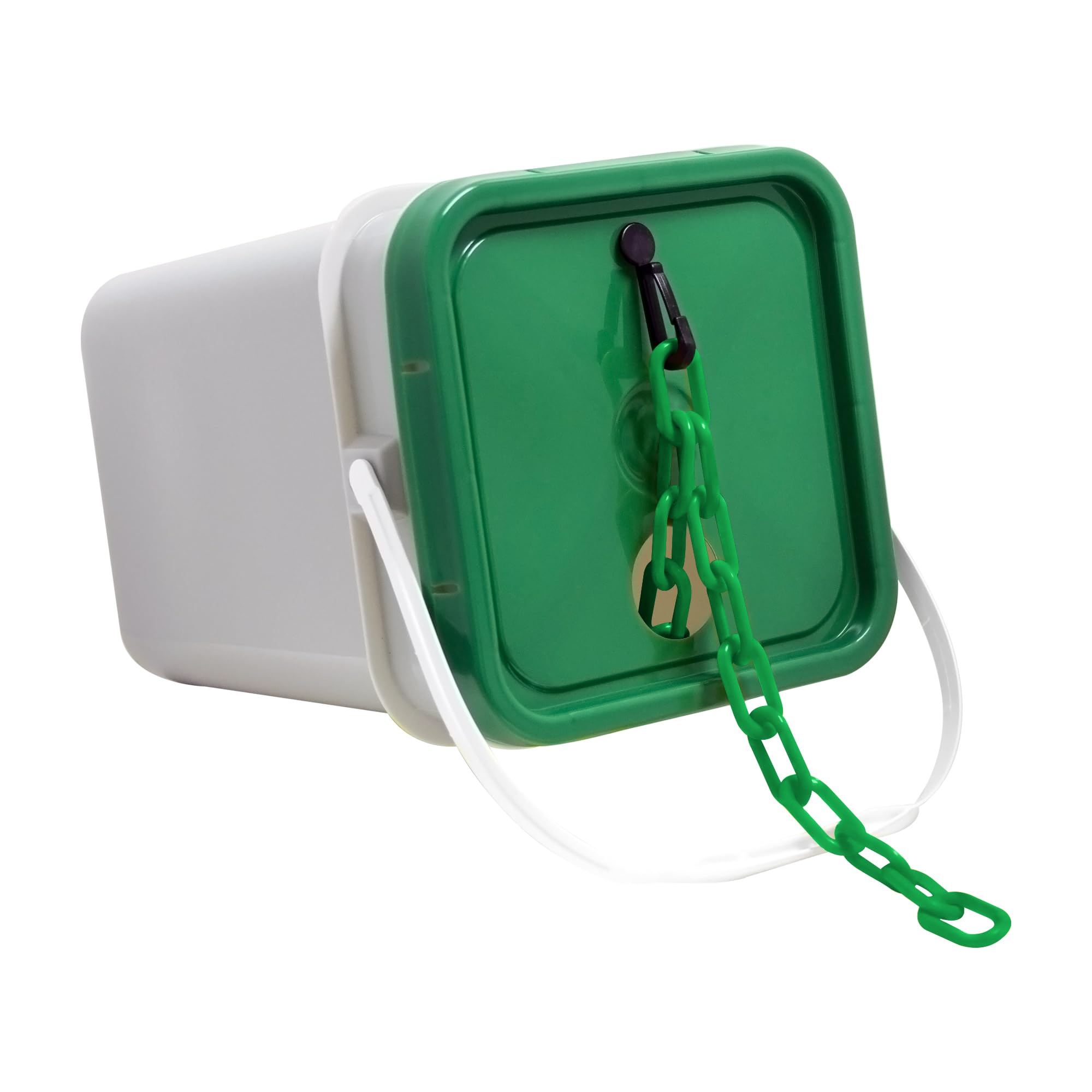 Mr. Chain Plastic Barrier Chain Pail, Green, 2 in x 160 ft (50004-P)