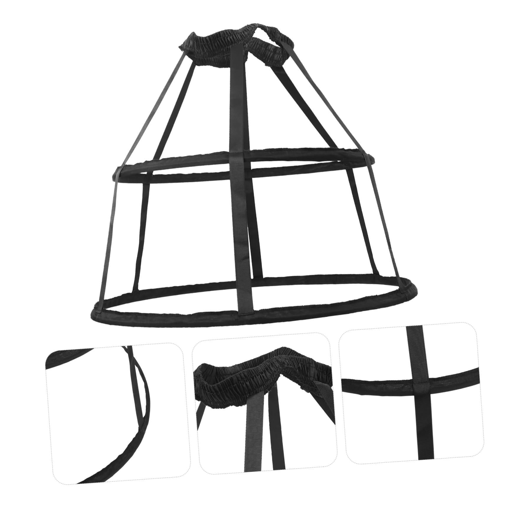 Mobestech 5 Stück Damen Petticoat Unterrock Cosplay Kostüm Rockabilly Reifrock Verstellbar Elegant für Hochzeiten Partys Fotos aus Hautfreundlichem Material