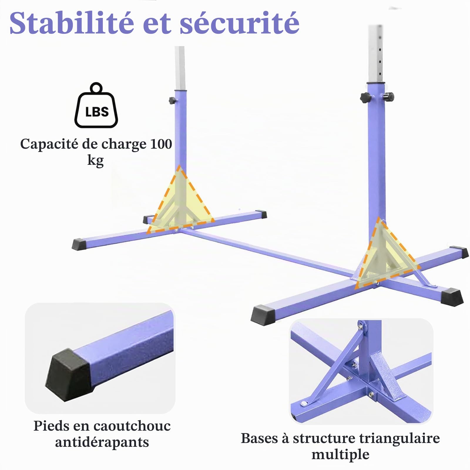 Barre de Gymnastique Horizontale pour Enfants avec Anneaux de Gymnastique - 13 hauteurs réglables - Équipement de Gymnastique pour la Maison, l'intérieur et l'extérieur