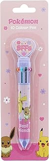Blueprint Collections Pokemon Multi Colour Pen | Pokemon Besties Stationery | Writing Pens | Novelty Pen | Coloured Pens | Colouring Pens | Stationery Supplies