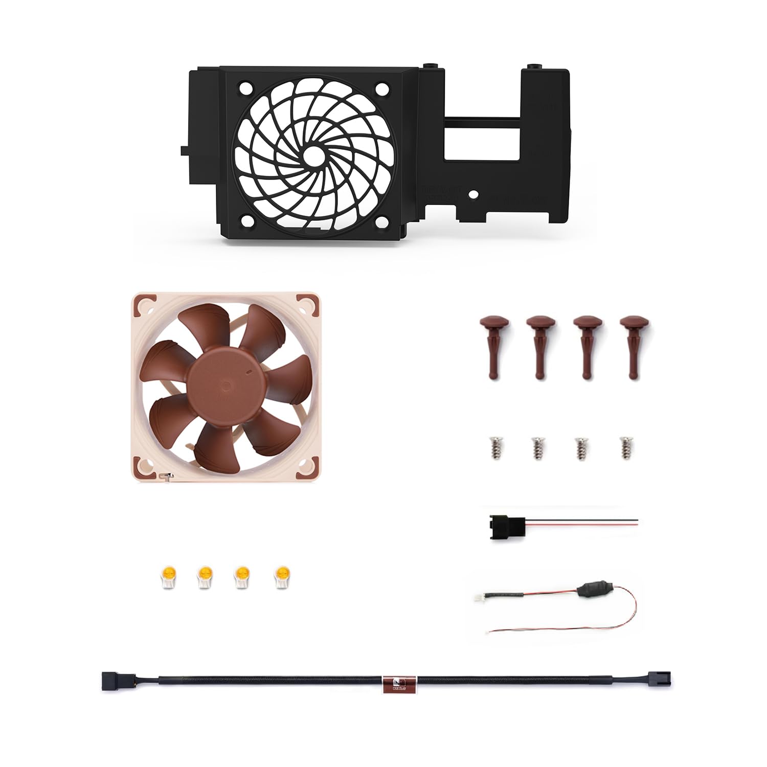 BITFUNX PS2 Fat Fan Upgrade Modification - 5V Version, 3-Pin Molex, 60x25mm, Premium Quiet Fan for PS2 Fat (SCPH-30000 & 50000)