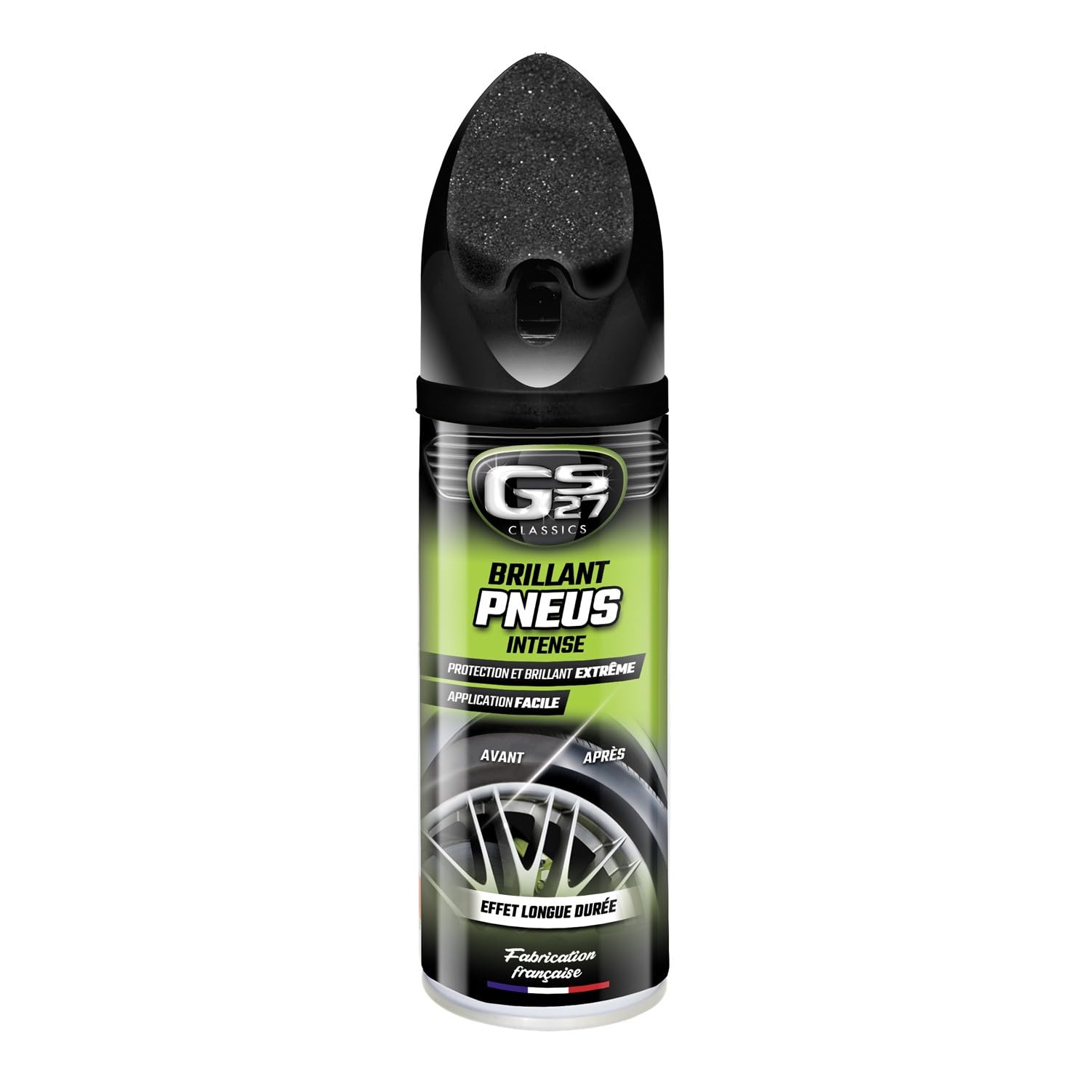 GS27 - Brillant Pneus - Ravive et Protège les Pneumatiques - Brillance Intense - Applicateur Intégré - 400ml