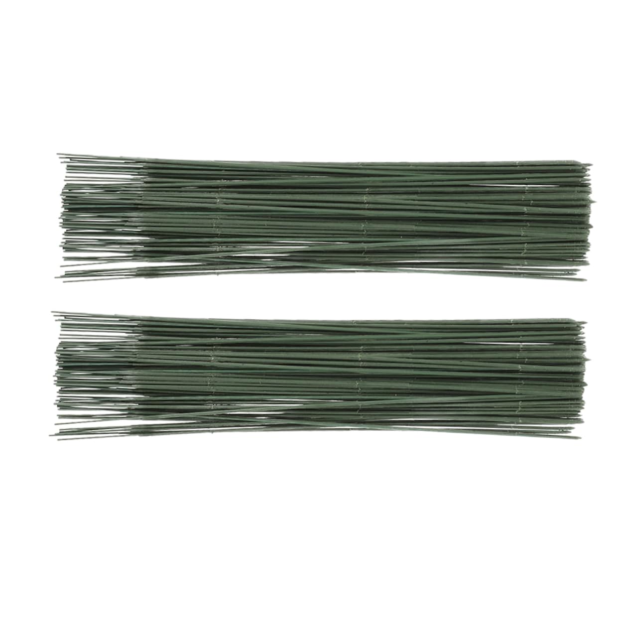 KALLORY Handmade Flower Branch 100pcs Green Floral Stems Wire for Flowers DIY Making