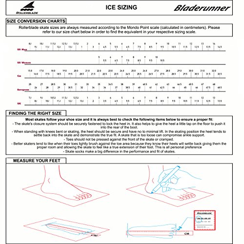image for Rollerblade Bladerunner Ice Zephyr Men's Adult Ice Skates, Black and B