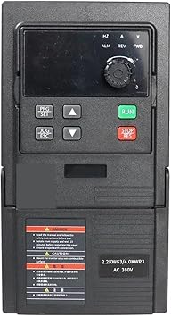 Spindle Motor, VFD 380V/220V Variable Frequency Drive 0.75/1.5/2.2/3KW Converter Inverter Motor Speed Controller2.2KW,3ph380V-3ph380V