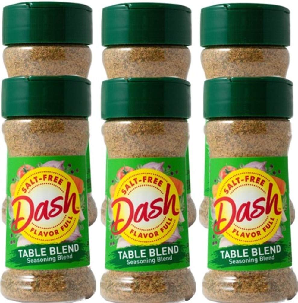 Mrs. Dash Seasoning, Table Blend, All-Natural, Salt-Free, 2.5-Ounce Shaker (Pack of 6)