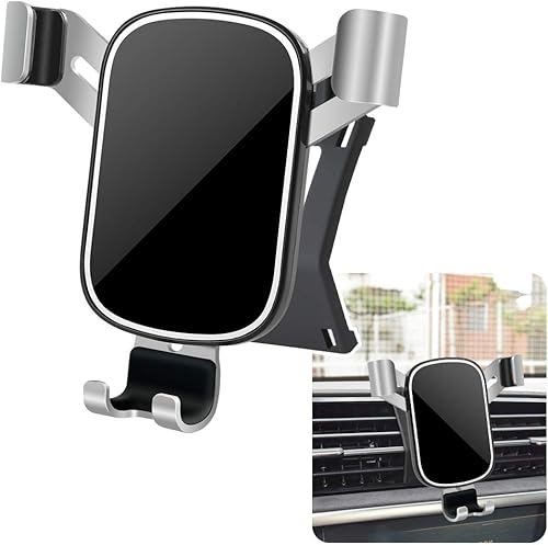 LUNQIN - Soporte de teléfono de coche para Audi Q3 2019-2024 teléfonos grandes con funda Accesorios para automóvil, soporte de navegación,