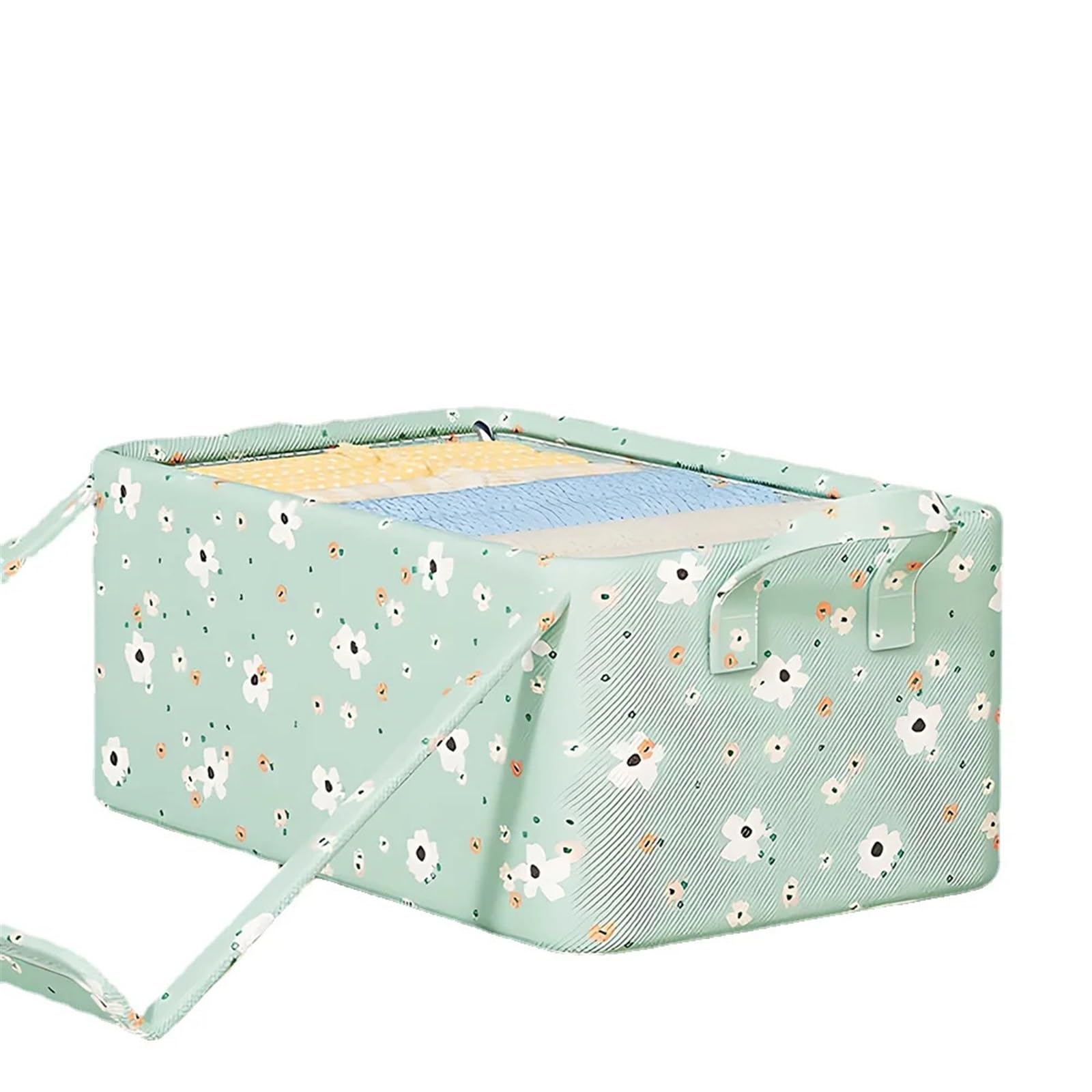 CGUOHU 8PCS Floret Clothes Storage Basket Household Living Room Dormitory Box And Trousers Fabric Organizer For Wardrobe Storage